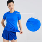 Custom 84%nylon 16%spandex Women's running shirts M010 print logo 3