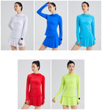 Custom 84%nylon 16%spandex Women's running shirts M011 print logo 17