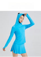 Custom 84%nylon 16%spandex Women's running shirts M011 print logo 14