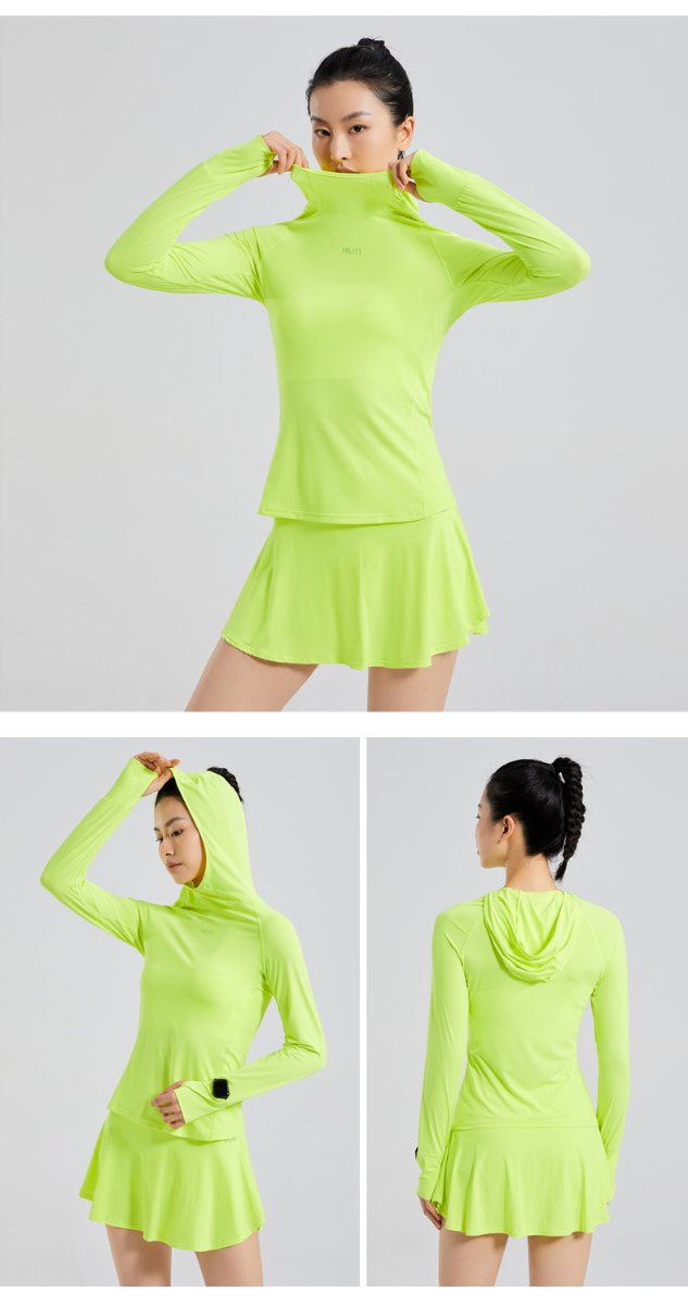 Custom 84%nylon 16%spandex Women's running shirts M011 print logo 10