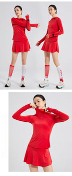 Custom 84%nylon 16%spandex Women's running shirts M011 print logo 19
