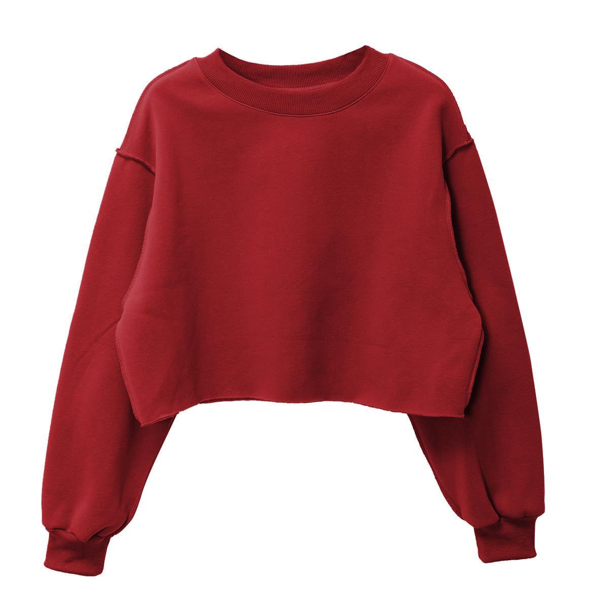 Womens Casual Cropped 88%polyester 12%cotton Sweatshirt M30375 print logo 30