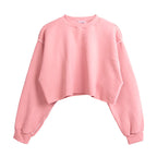 Womens Casual Cropped 88%polyester 12%cotton Sweatshirt M30375 print logo 18