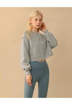 Womens Casual Cropped 88%polyester 12%cotton Sweatshirt M30375 print logo 47