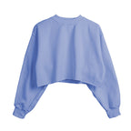 Womens Casual Cropped 88%polyester 12%cotton Sweatshirt M30375 print logo 27