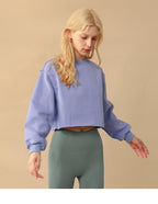 Womens Casual Cropped 88%polyester 12%cotton Sweatshirt M30375 print logo 40