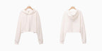 Womens Cropped Sportswear 12% cotton 88% polyester Hoodie M30635 print logo 61