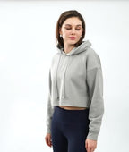 Womens Cropped Sportswear 12% cotton 88% polyester Hoodie M30635 print logo 25
