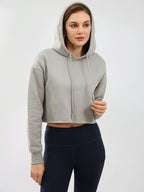 Womens Cropped Sportswear 12% cotton 88% polyester Hoodie M30635 print logo 34