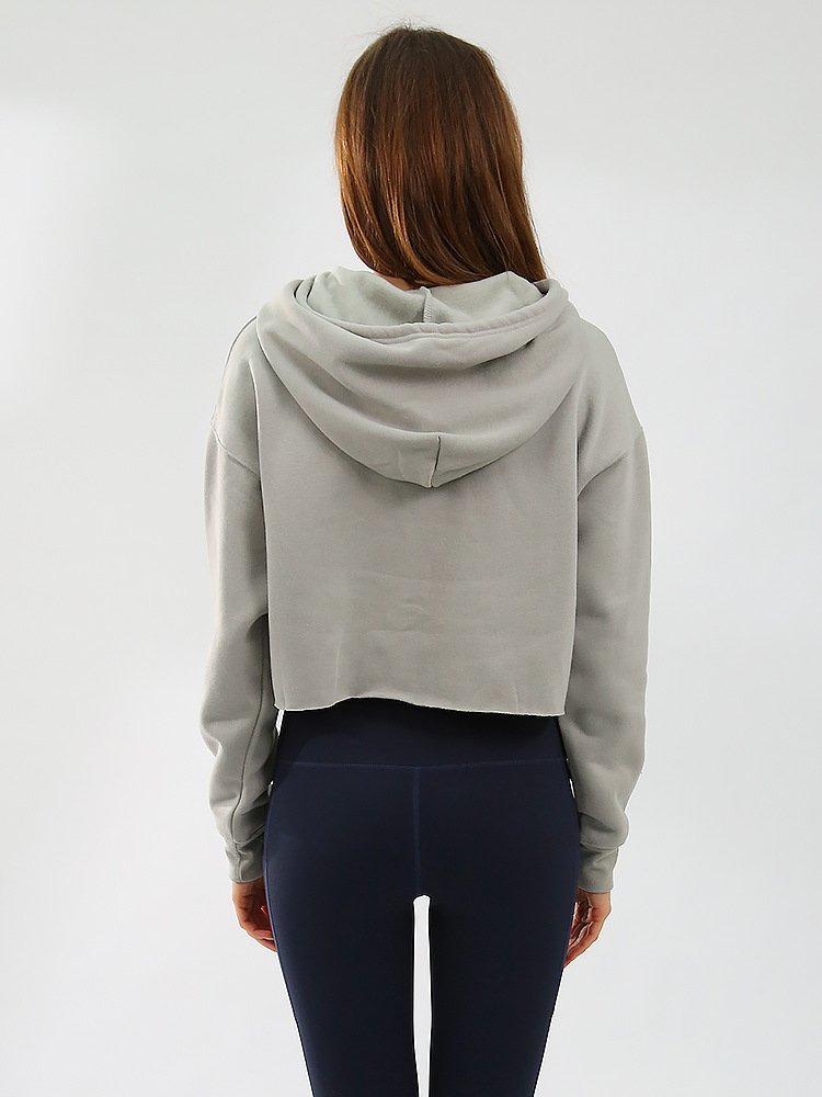 Womens Cropped Sportswear 12% cotton 88% polyester Hoodie M30635 print logo 35