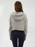 Womens Cropped Sportswear 12% cotton 88% polyester Hoodie M30635 print logo 35