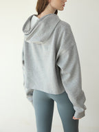 Womens Cropped Sportswear 12% cotton 88% polyester Hoodie M30635 print logo 39