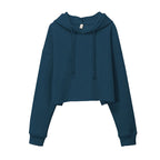 Womens Cropped Sportswear 12% cotton 88% polyester Hoodie M30635 print logo 24
