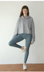 Womens Cropped Sportswear 12% cotton 88% polyester Hoodie M30635 print logo 40