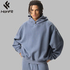 Mens Cropped 36.8%cotton 57.4%polyester 5.8%other fibers HOODIES M8305 - Honfitwear