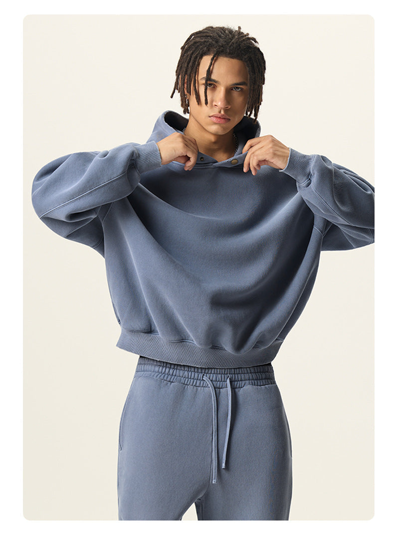 Mens Cropped 36.8%cotton 57.4%polyester 5.8%other fibers HOODIES M8305