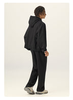 Mens Casual 56.44%Cotton 43.56%polyester Hoodie Sweatpants Set M8311-DK015 - PANTS print logo 15