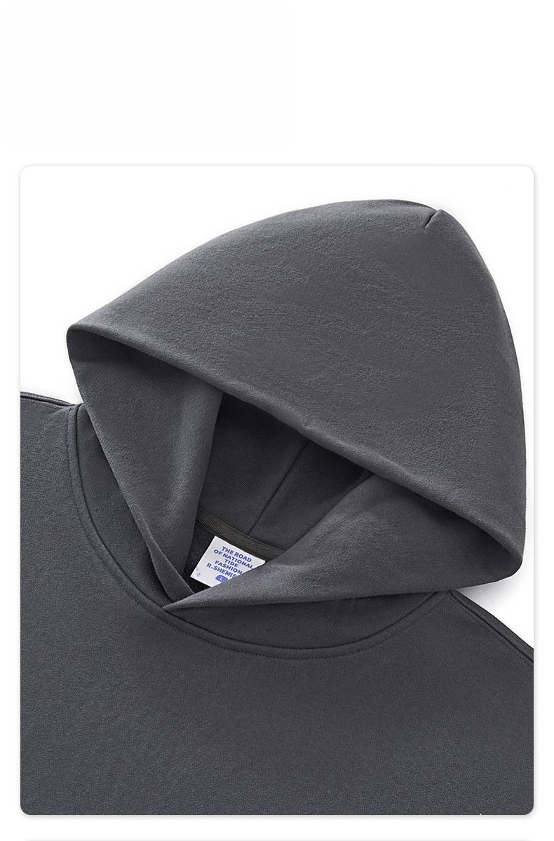 Mens Casual 56.44%Cotton 43.56%polyester Hoodie Sweatpants Set M8311-DK015 - HOODIES print logo 25