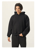 Mens Casual 56.44%Cotton 43.56%polyester Hoodie Sweatpants Set M8311-DK015 - HOODIES print logo 22