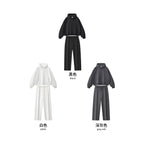 Mens Casual 56.44%Cotton 43.56%polyester Hoodie Sweatpants Set M8311-DK015 - HOODIES print logo 8