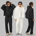 Mens Casual 56.44%Cotton 43.56%polyester Hoodie Sweatpants Set M8311-DK015