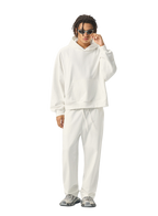 Mens Casual 56.44%Cotton 43.56%polyester Hoodie Sweatpants Set M8311-DK015