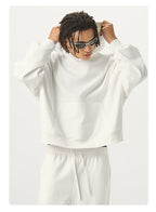 Mens Casual 56.44%Cotton 43.56%polyester Hoodie Sweatpants Set M8311-DK015