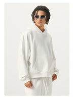 Mens Casual 56.44%Cotton 43.56%polyester Hoodie Sweatpants Set M8311-DK015