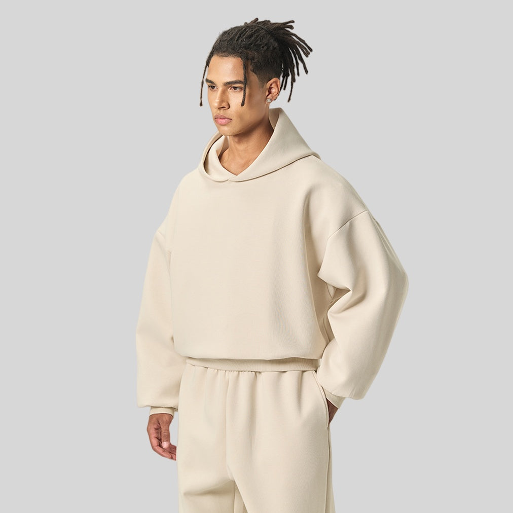 Mens Boxy Fit 50%cotton 50%polyester hoodie Sweatpants Set M8317-K7317 Set print logo 16