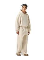 Mens Boxy Fit 50%cotton 50%polyester hoodie Sweatpants Set M8317-K7317 Set print logo 17