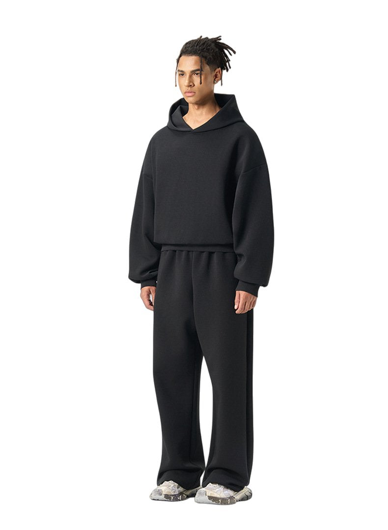 Mens Boxy Fit 50%cotton 50%polyester hoodie Sweatpants Set M8317-K7317 Set print logo 25
