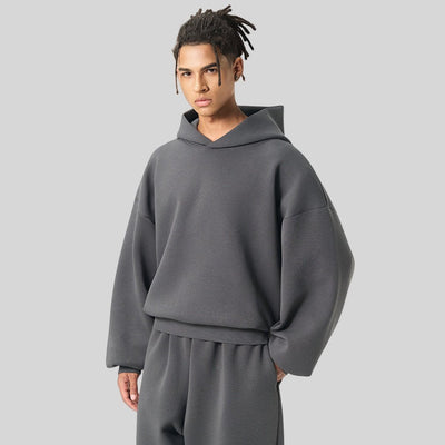 Mens Boxy Fit 50%cotton 50%polyester hoodie Sweatpants Set M8317-K7317 - hoodie