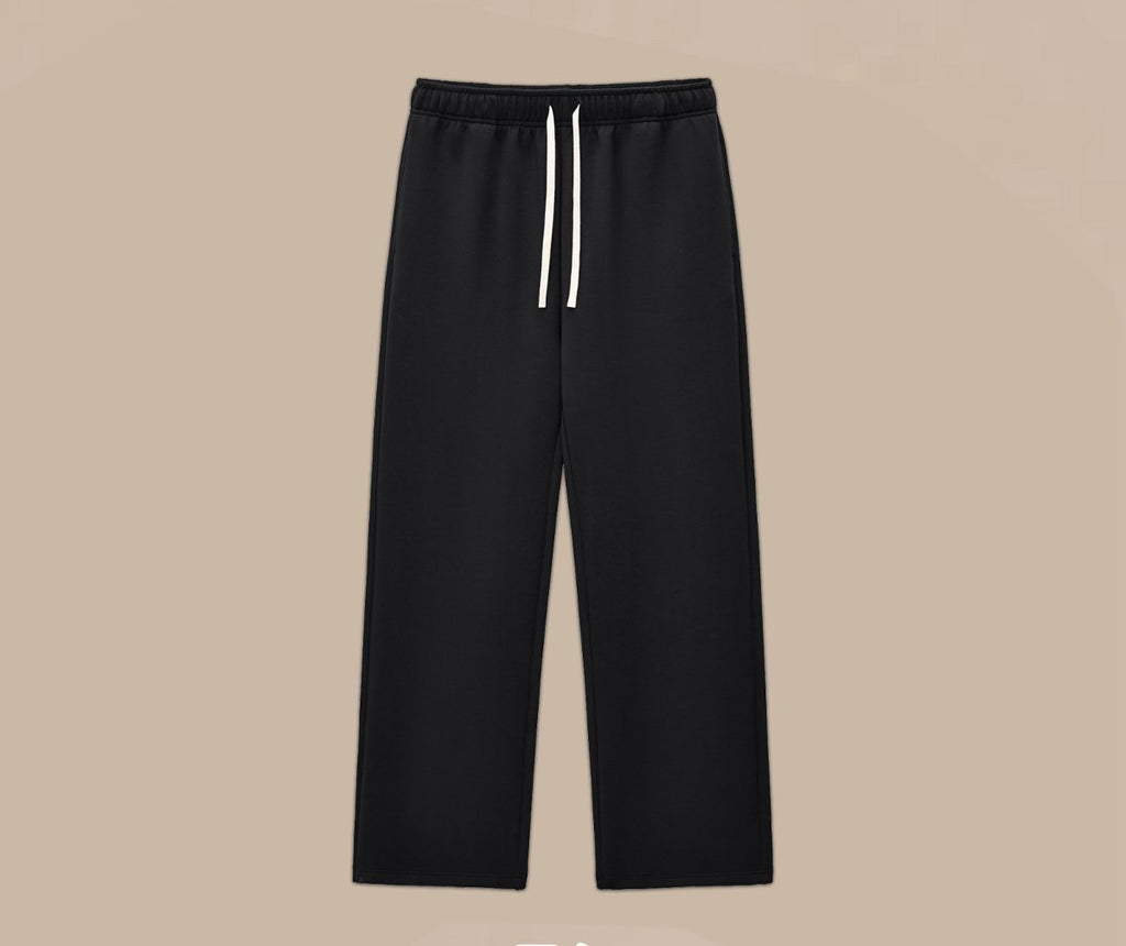 Mens Boxy Fit 50%cotton 50%polyester hoodie Sweatpants Set M8317-K7317 - sweatpant print logo 4