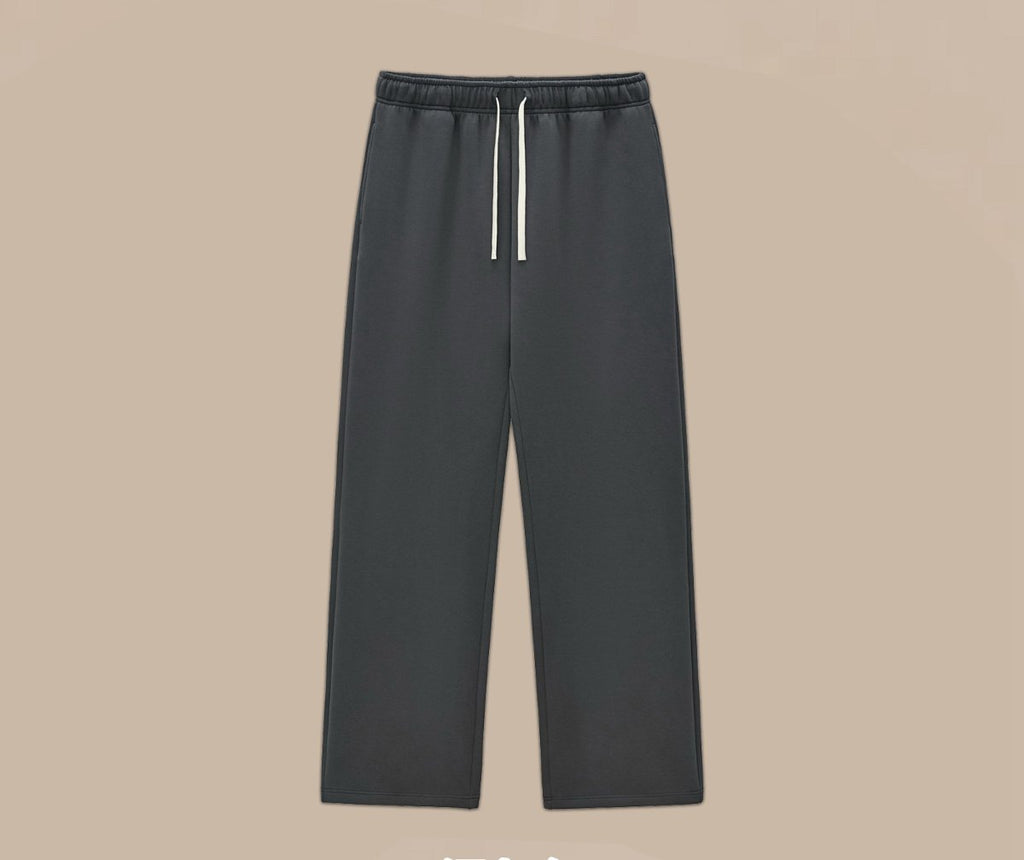 Mens Boxy Fit 50%cotton 50%polyester hoodie Sweatpants Set M8317-K7317 - sweatpant print logo 1