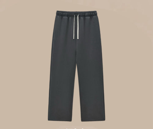 Mens Boxy Fit 50%cotton 50%polyester hoodie Sweatpants Set M8317-K7317 - sweatpant print logo 1