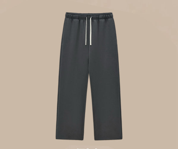 Mens Boxy Fit 50%cotton 50%polyester hoodie Sweatpants Set M8317-K7317 - sweatpant print logo 1