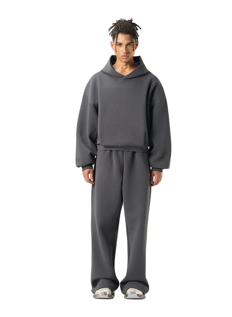 Mens Boxy Fit 50%cotton 50%polyester hoodie Sweatpants Set M8317-K7317