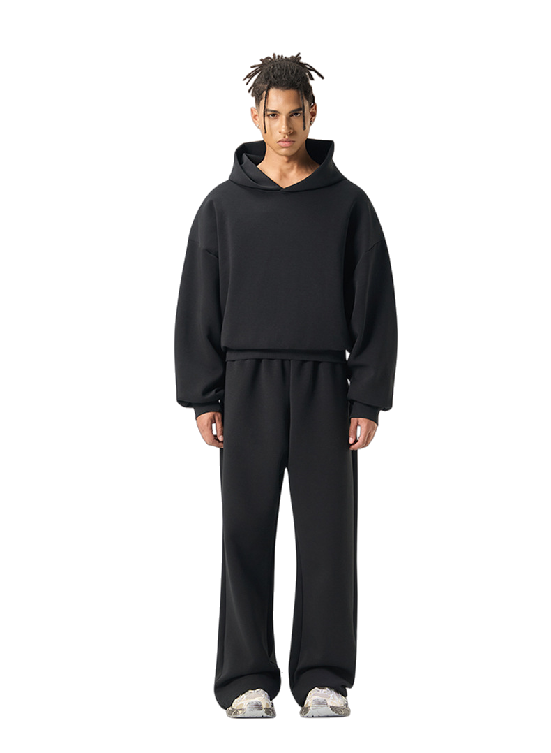 Mens Boxy Fit 50%cotton 50%polyester hoodie Sweatpants Set M8317-K7317