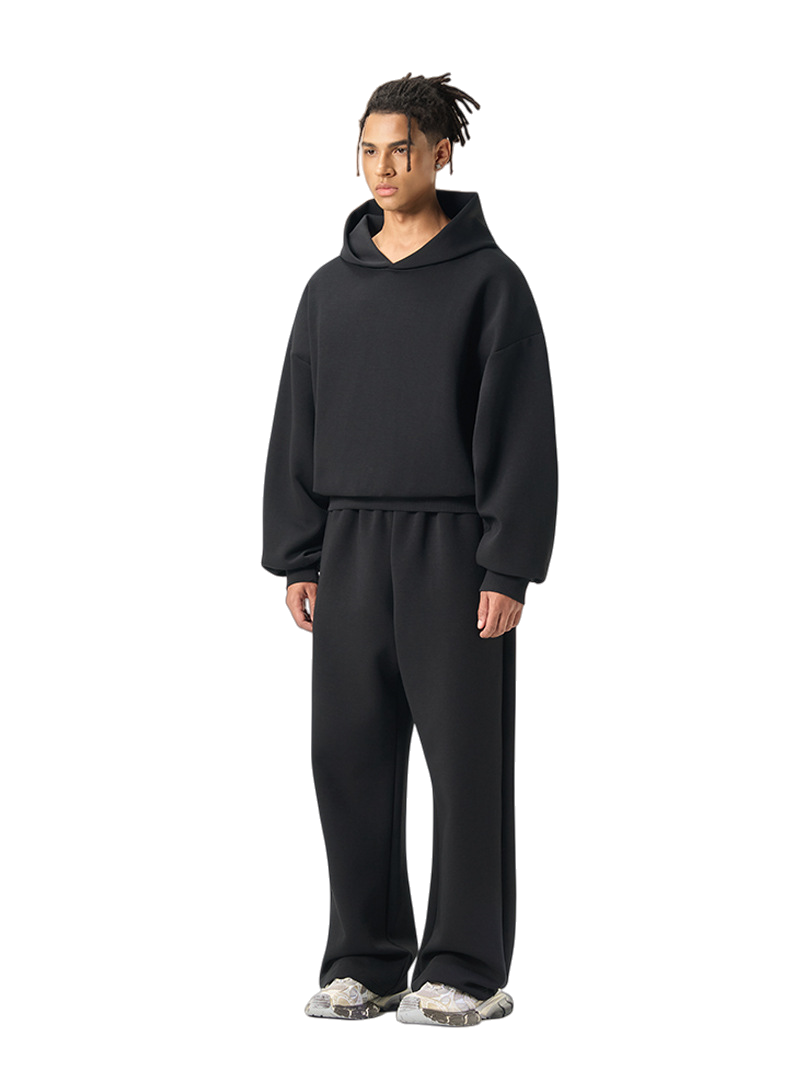 Mens Boxy Fit 50%cotton 50%polyester hoodie Sweatpants Set M8317-K7317