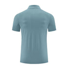Mens Golf Workout 80% polyester 20% spandex Polo Shirt MB-411A001 print logo 19