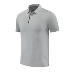 Mens Golf Workout 80% polyester 20% spandex Polo Shirt MB-411A001 print logo 9
