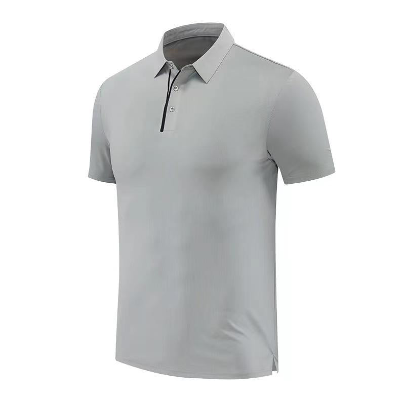 Mens Golf Workout 80% polyester 20% spandex Polo Shirt MB-411A001 print logo 9