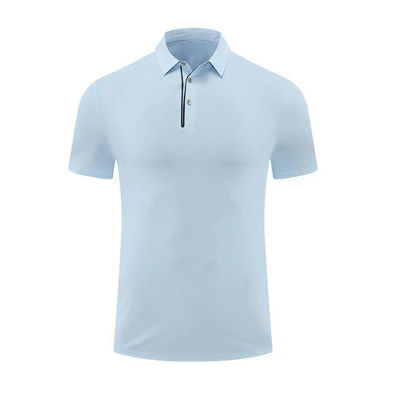 Mens Golf Workout 80% polyester 20% spandex Polo Shirt MB-411A001 print logo 23