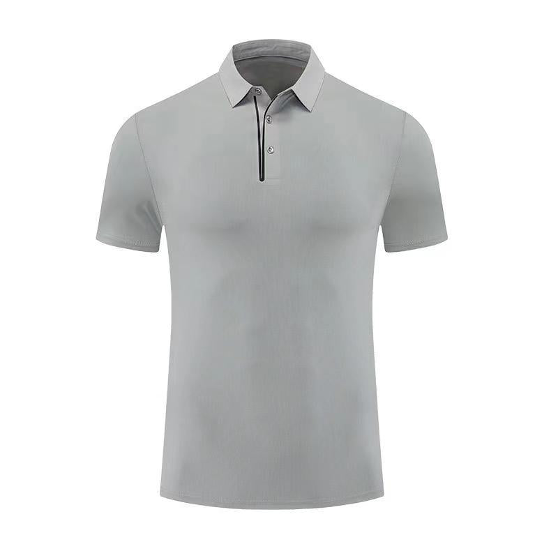 Mens Golf Workout 80% polyester 20% spandex Polo Shirt MB-411A001 print logo 5