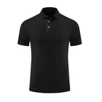 Mens Golf Workout 80% polyester 20% spandex Polo Shirt MB-411A001 print logo 20