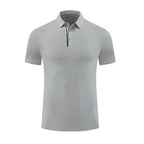 Mens Golf Workout 80% polyester 20% spandex Polo Shirt MB-411A001 print logo 16