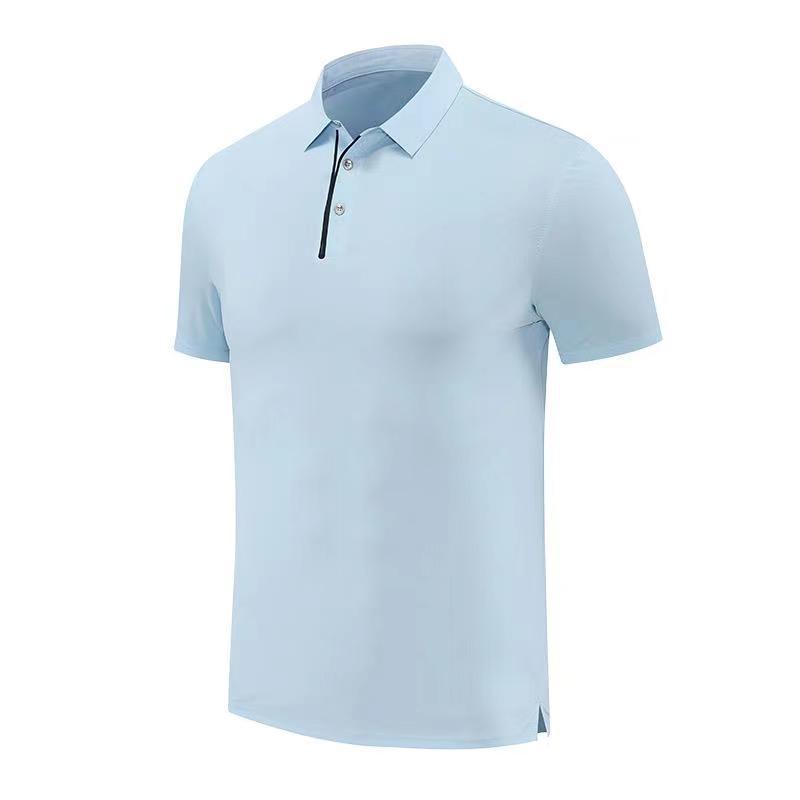 Mens Golf Workout 80% polyester 20% spandex Polo Shirt MB-411A001 print logo 7