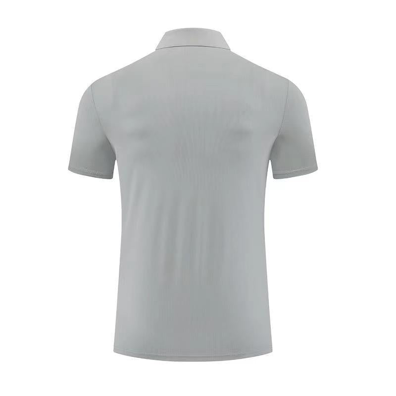 Mens Golf Workout 80% polyester 20% spandex Polo Shirt MB-411A001 print logo 17