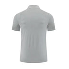 Mens Golf Workout 80% polyester 20% spandex Polo Shirt MB-411A001 print logo 17