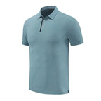 Mens Golf Workout 80% polyester 20% spandex Polo Shirt MB-411A001 print logo 18